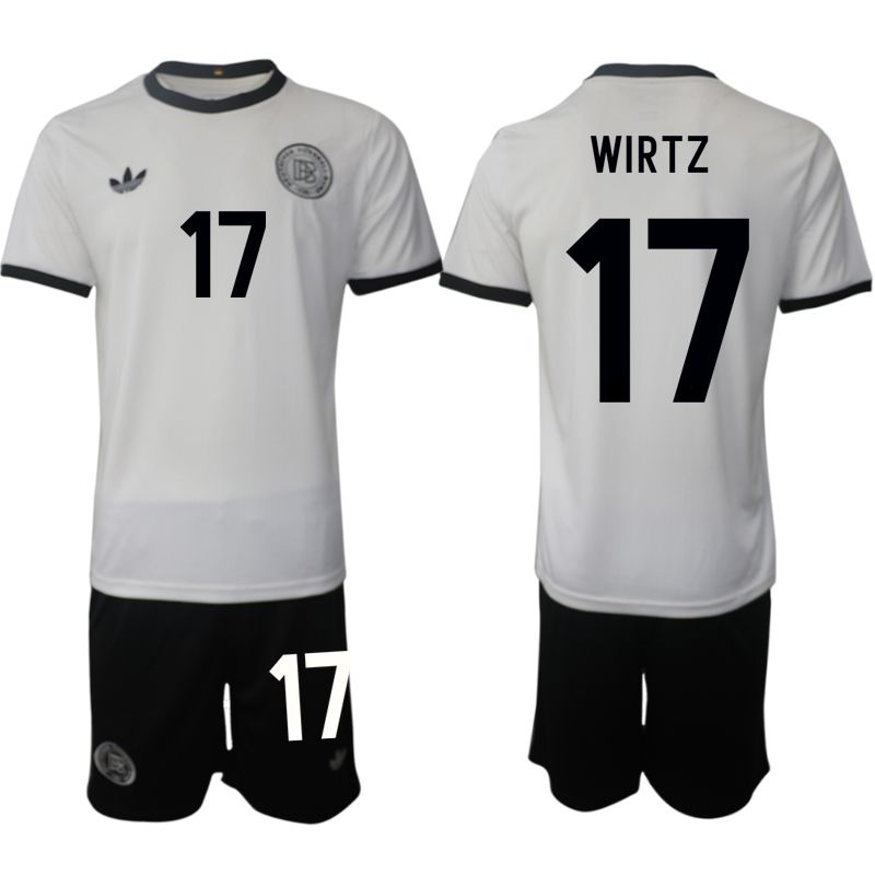 Men 2025-2026 Season Germany home white #17 Soccer Jersey->customized soccer jersey->Custom Jersey
